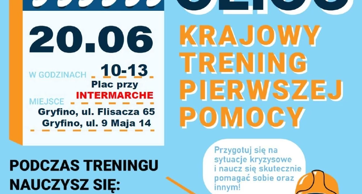Naucz się ratować życie - weź udział w Krajowym Treningu Pierwszej Pomocy! 