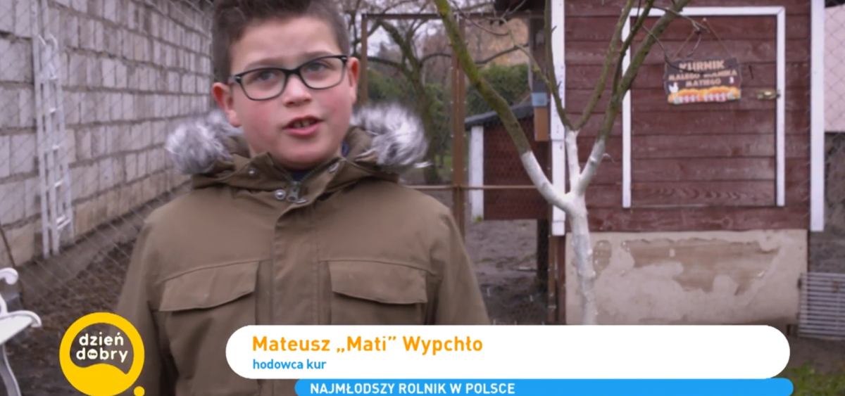 Mati Wypchło - najmłodszy rolnik w Polsce w DD TVN [WIDEO]