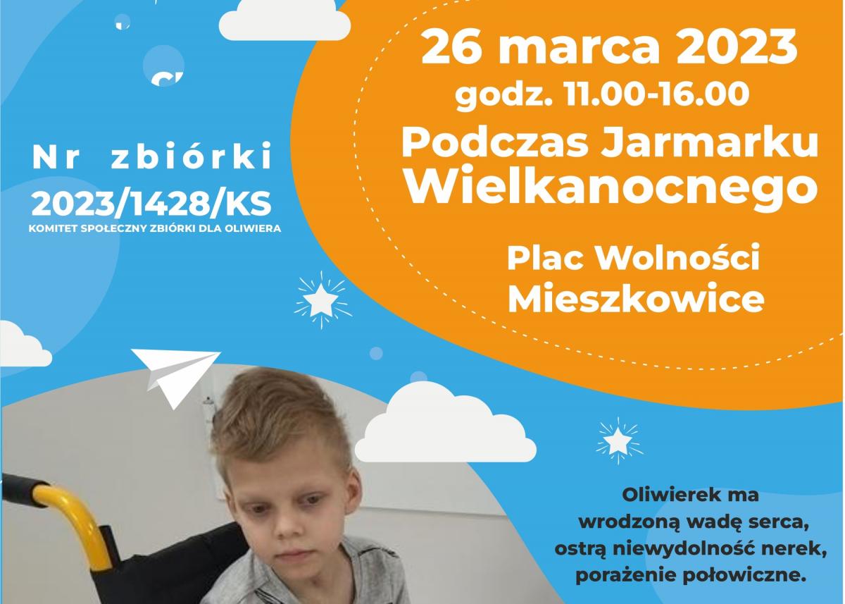 Podczas niedzielnego jarmarku będą zbierać pieniądze dla 10-letniego Oliwera