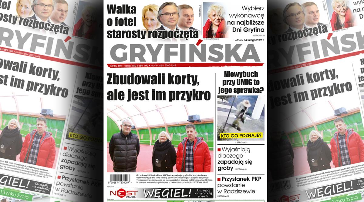 Gazeta Gryfińska. Zbudowali korty, ale jest im przykro…