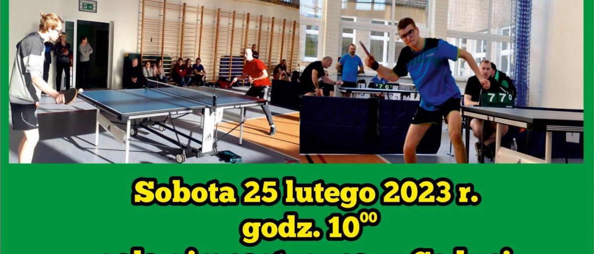 Zapraszają na XII Turniej Tenisa Stołowego. Wstęp wolny