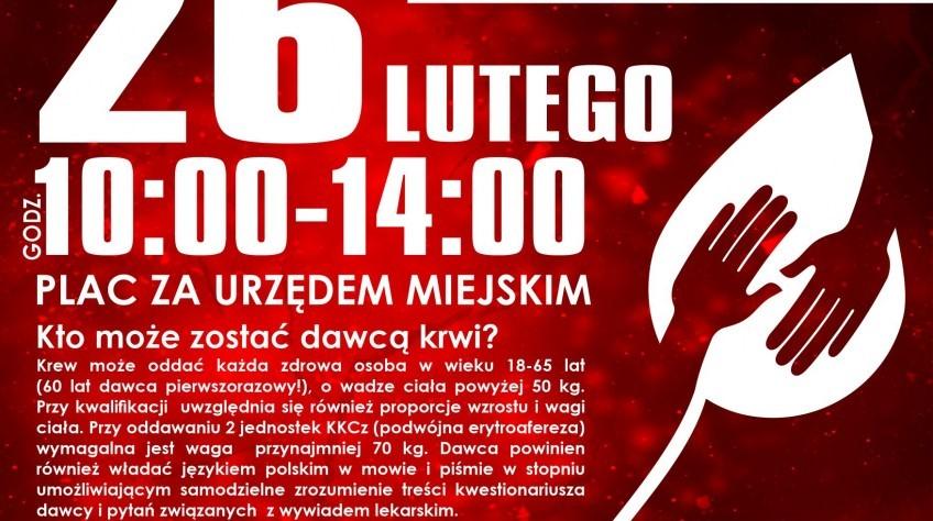 W lutym jeszcze jedna akcja krwiodawcza