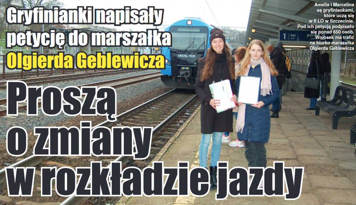 Marcelina i Amelia zebrały 650 głosów i zaniosły je do Urzędu Marszałkowskiego. Proszą Olgierda Geblewicza o pomoc