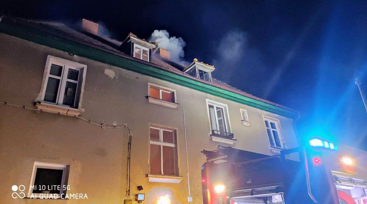 W Swobnicy palił się komin [ZDJĘCIA]