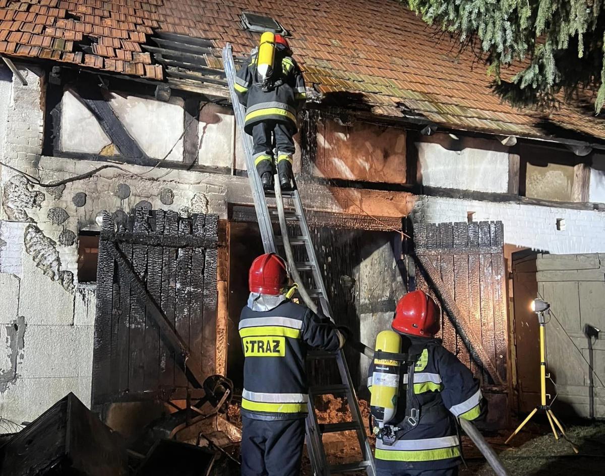 Pierwsze interwencje w 2023 r. Kilka pożarów i zasłabnięcie mężczyzny na chodniku