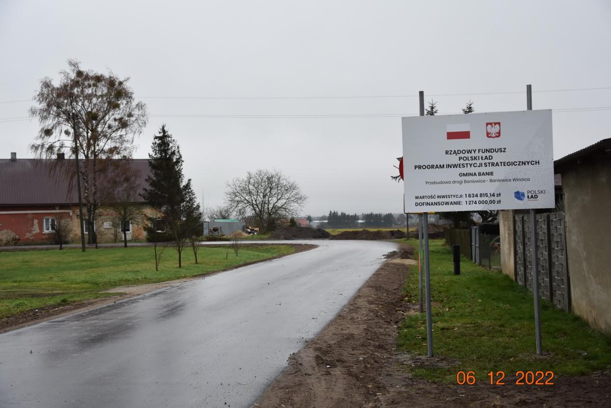 Mieszkańcy Baniewic mają nową drogę [GALERIA]