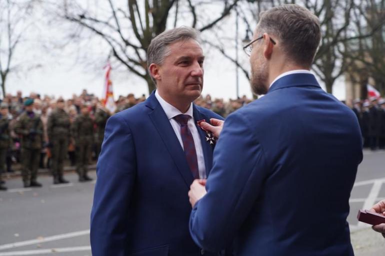 Dyrektor Dolnej Odry z Krzyżem Kawalerskim
