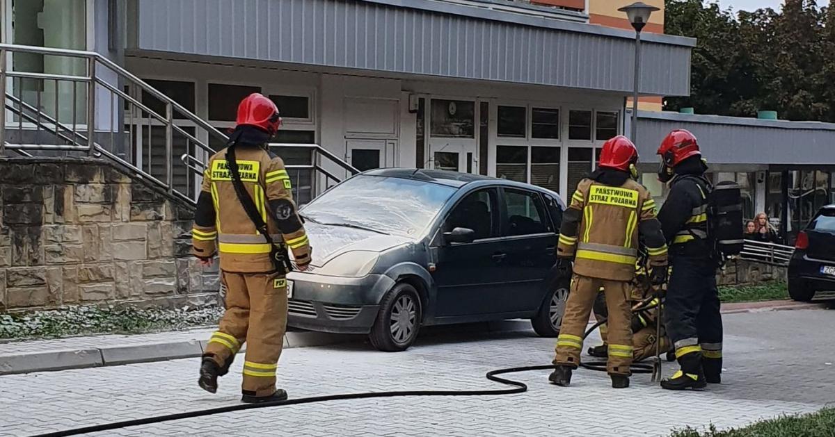 Zapalił się samochód