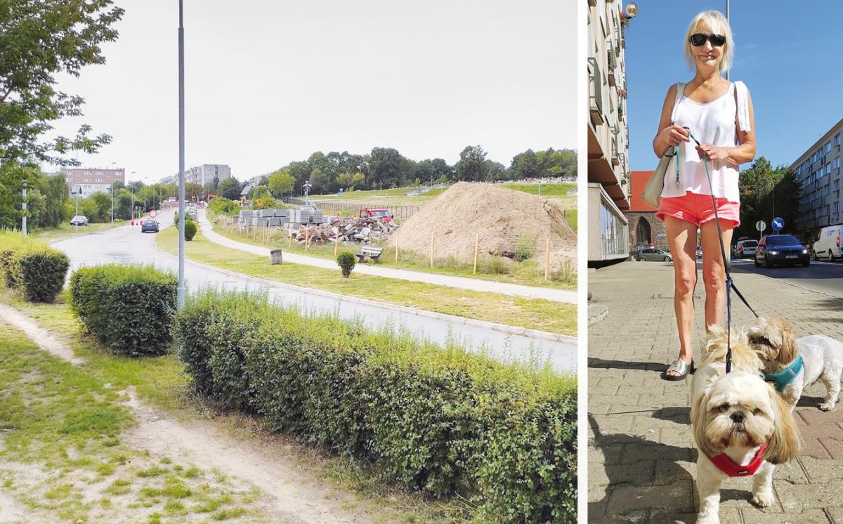 Pani Agnieszka od niedawna w Gryfinie mieszka. I zabiega o więcej drzew