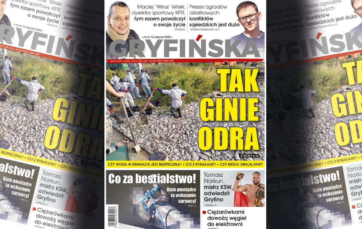 Gazeta Gryfińska: Tak ginie Odra