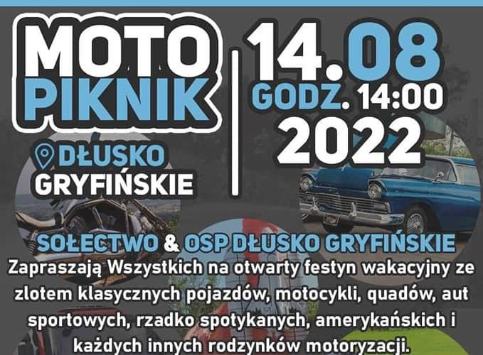 Jutro MotoPiknik w Dłusku Gryfińskim