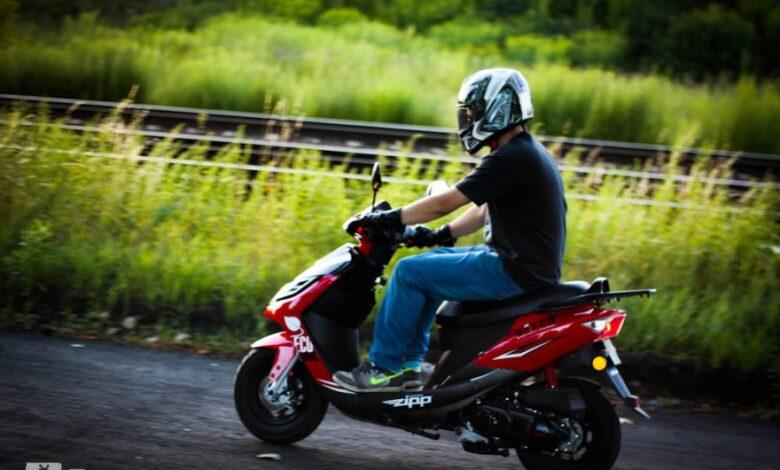 Jechał Kymco, choć nie miał prawa