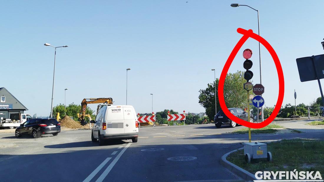 Tymczasowe światła na ul. Wojska Polskiego