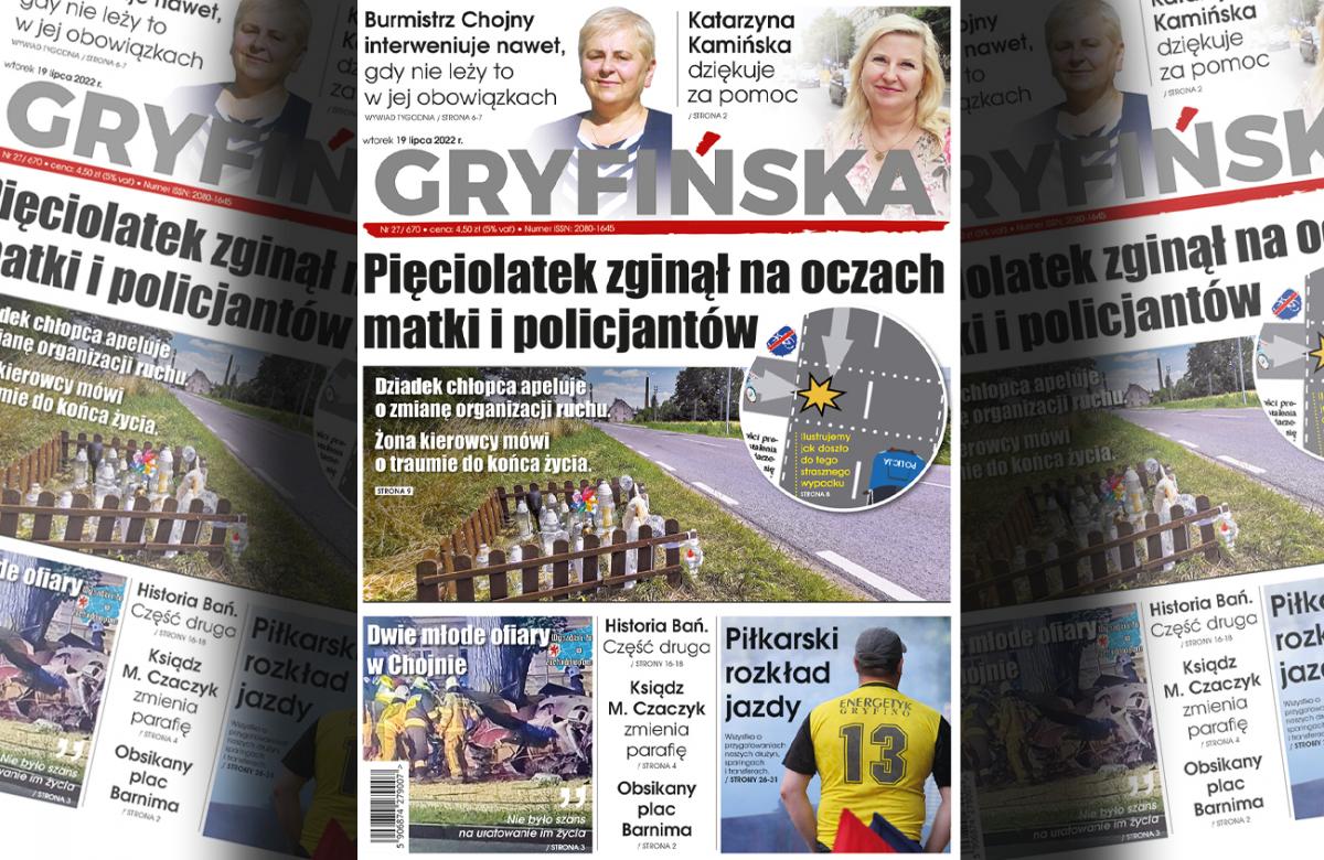 Gazeta Gryfińska: Pięciolatek zginął na oczach matki i policjantów