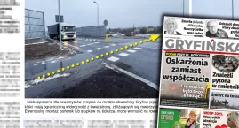 Rowerzyści - uważajcie zbliżając się do obwodnicy Gryfina