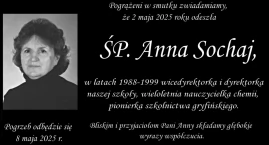 Zmarła Anna Sochaj. Była dyrektorka gryfińskiej szkoły