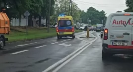 Wypadek przy Łużyckiej w Gryfinie. Ulica stoi [ZDJĘCIA]