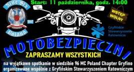 Motocykliści i ratownicy zapraszają na sobotniego spotkanie i grilla!