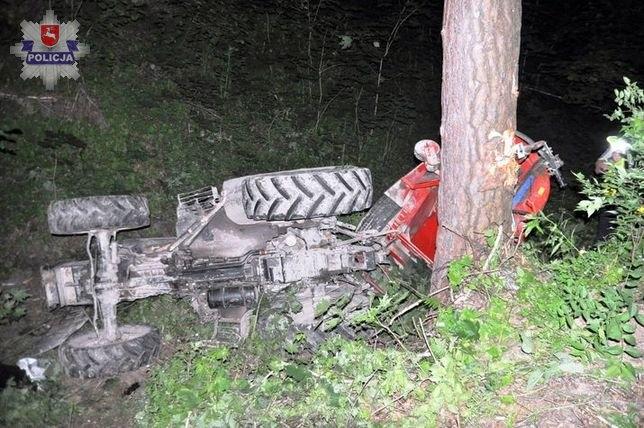 Tragiczny wypadek w Dzierzkowicach. Rolnik zginął przygnieciony przez ciągnik