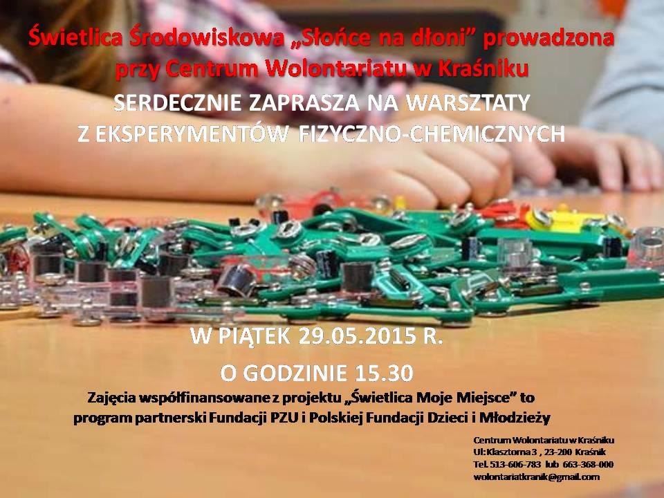 Świetlica zaprasza dzieci: Dotknij, poznaj , zrozum!