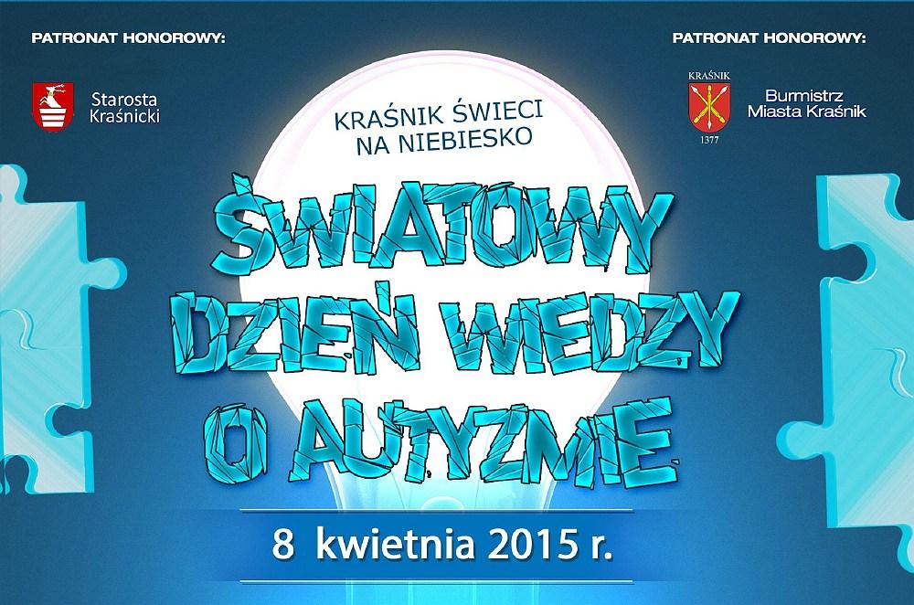 Kraśnik zaświeci dzisiaj na niebiesko w związku ze Światowym Dniem Wiedzy o Autyzmie