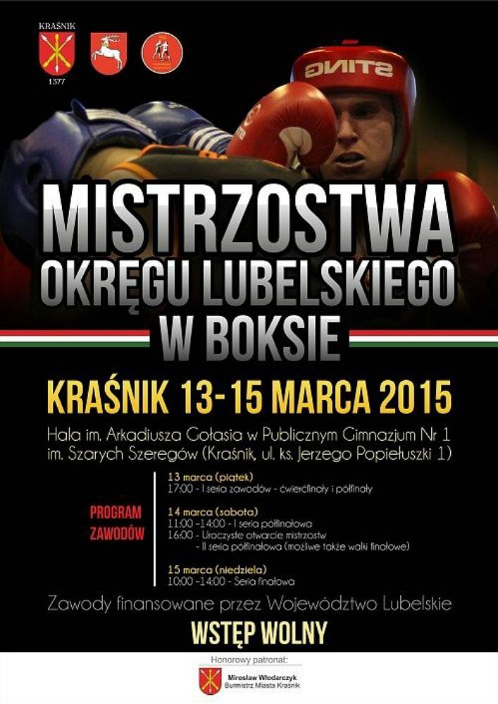 Od dzisiaj do niedzieli w Kraśniku Mistrzostwa Okręgu Lubelskiego w Boksie