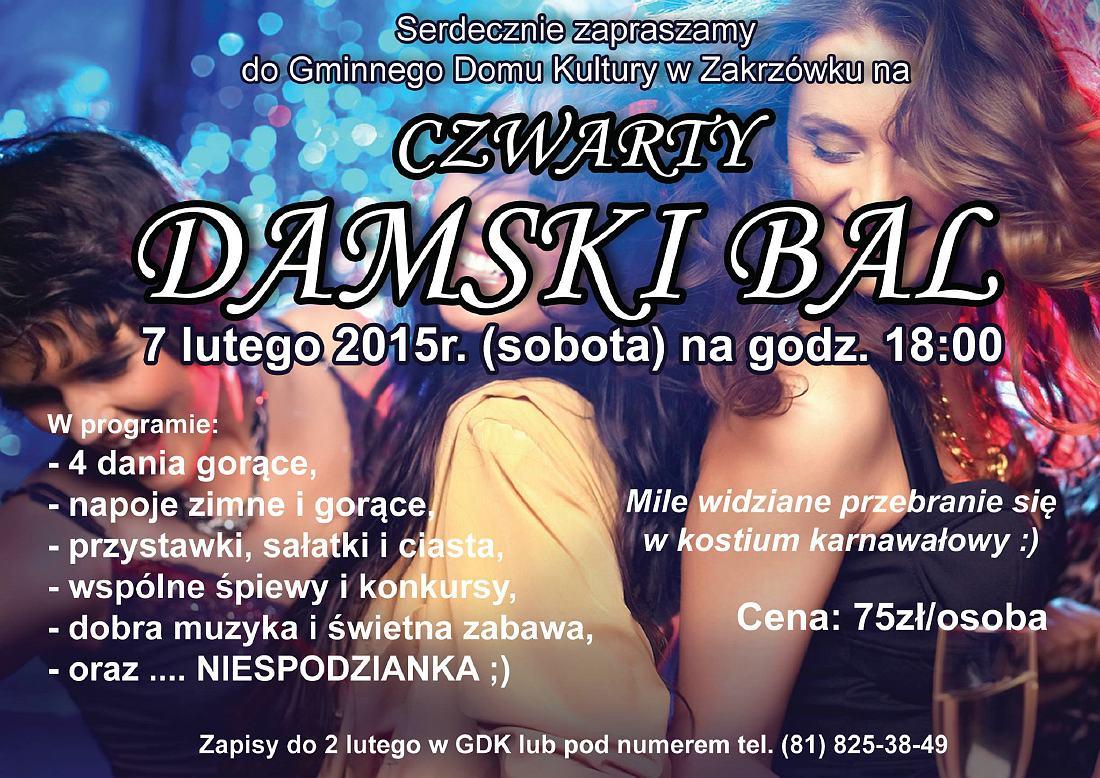 Damskie balety po raz czwarty. Zakrzowiecki GOK zaprasza chętne panie