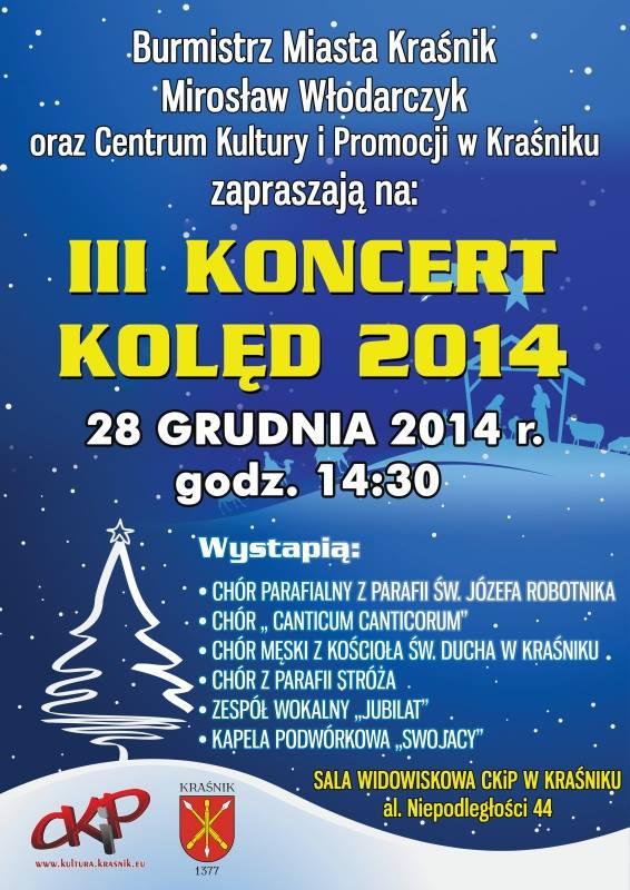 Zachęcamy do wspólnego kolędowania. Dziś koncert w CKiP