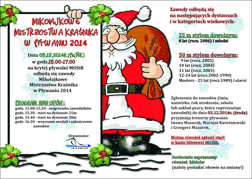 Mikołaj przypłynie żabką? 