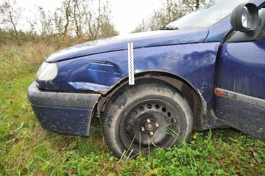 Mieszkaniec gminy Kraśnik potrącił motorowerzystę i uciekł z miejsca zdarzenia