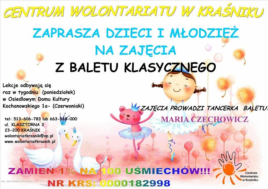 Kraśnik. Zapisy na zajęcia baletowe wciąż trwają