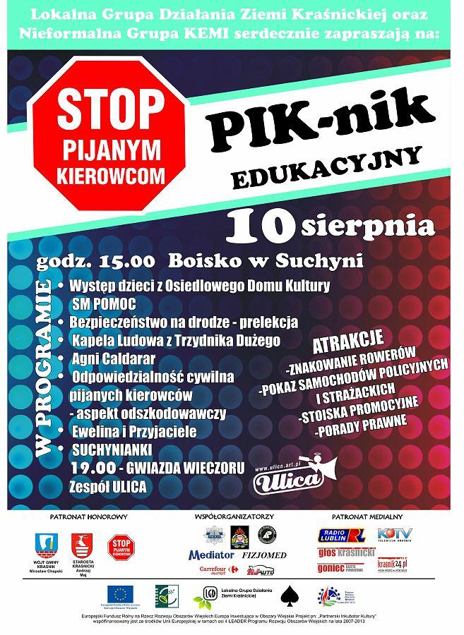 Suchynia (gmina Kraśnik). W niedzielę PIK-nik Edukacyjny Stop Pijanym Kierowcom