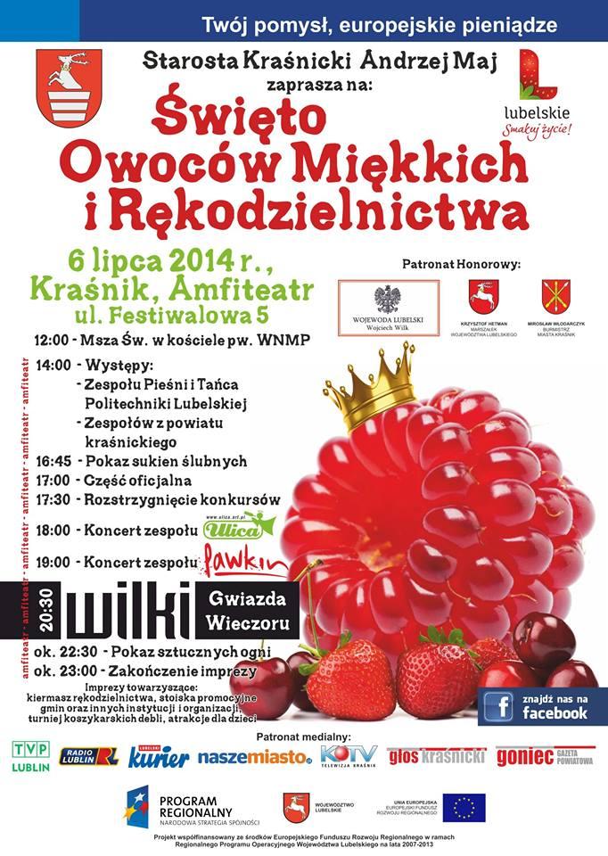 Niedziela w Kraśniku zapowiada się bardzo muzycznie i bardzo smakowicie. Będzie Święto Owoców Miękkich i Festiwal Kulinariów