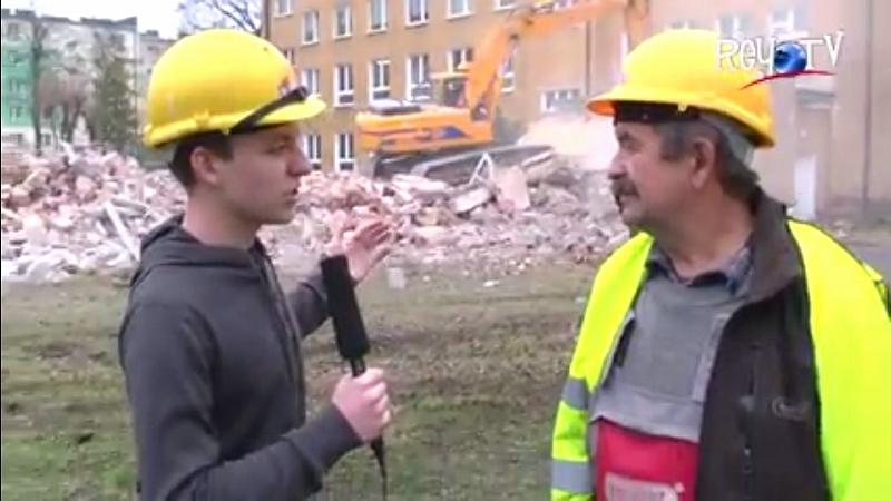 Rey TV z przymrużeniem oka o wyburzaniu sali gimnastycznej VIDEO