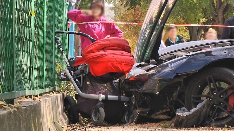 Corvettą w matkę z dzieckiem. Skończyło się na niewielkich obrażeniach