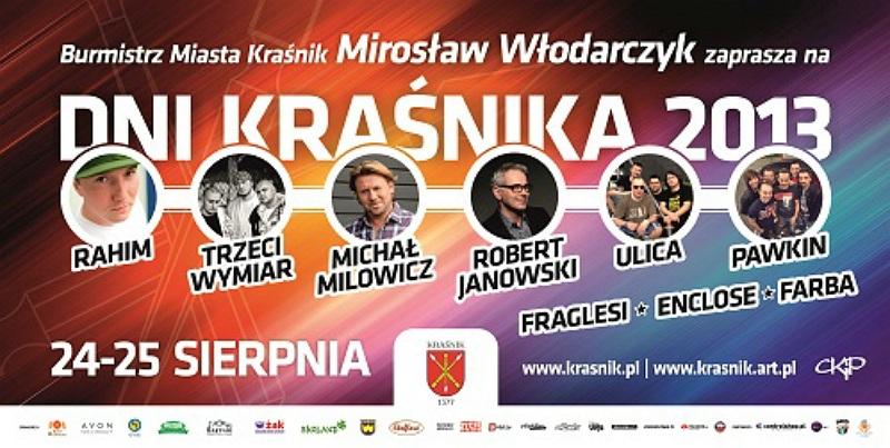 Koncerty, zabawy, zawody sportowe. Już w ten weekend Dni Kraśnika!