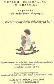 W kraśnickim muzeum można poogladać zabawki