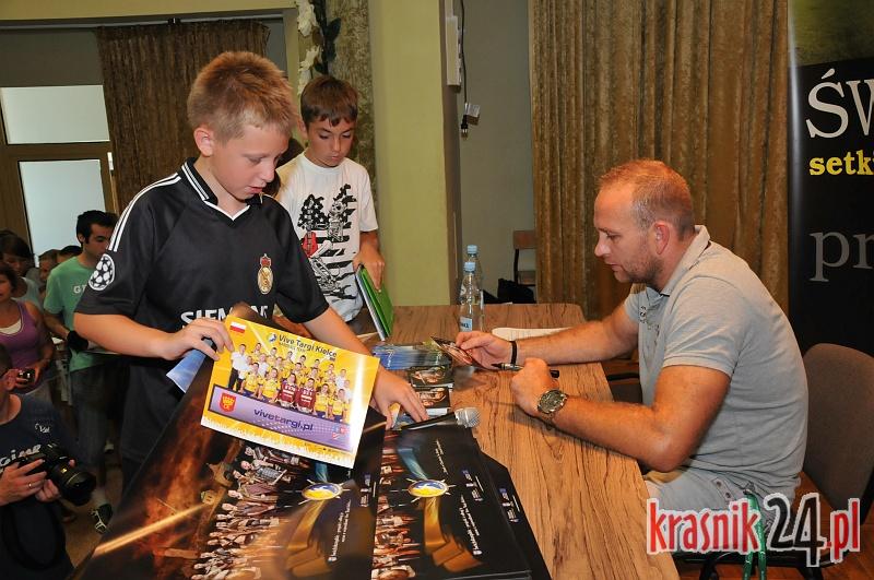 Mariusz Jurasik z Vive Targi Kielce odwiedził dziś Kraśnik