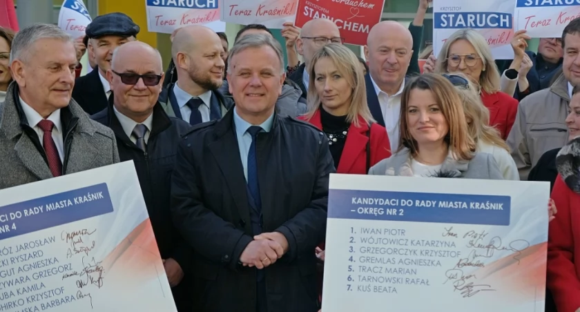 Teraz Kraśnik. Komitet wyborczy Krzysztofa Starucha rozpoczął kampanię do miasta