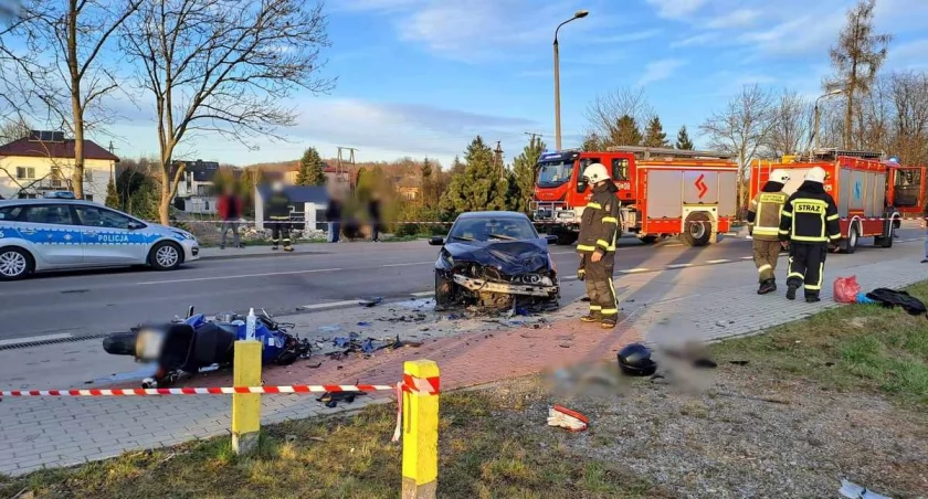 Tragiczny wypadek z udziałem motocyklisty. Zginął policjant