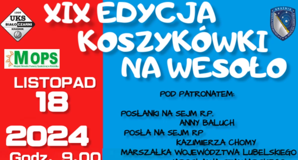 Zagrają w Koszykówkę na Wesoło