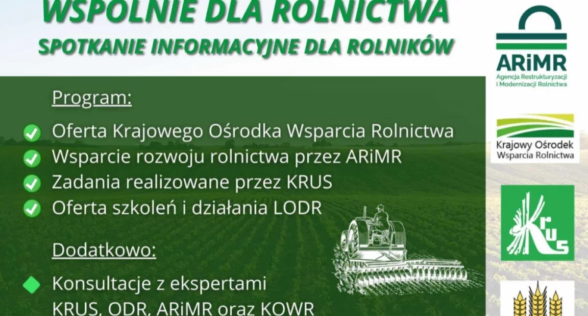Informacyjnie dla rolników