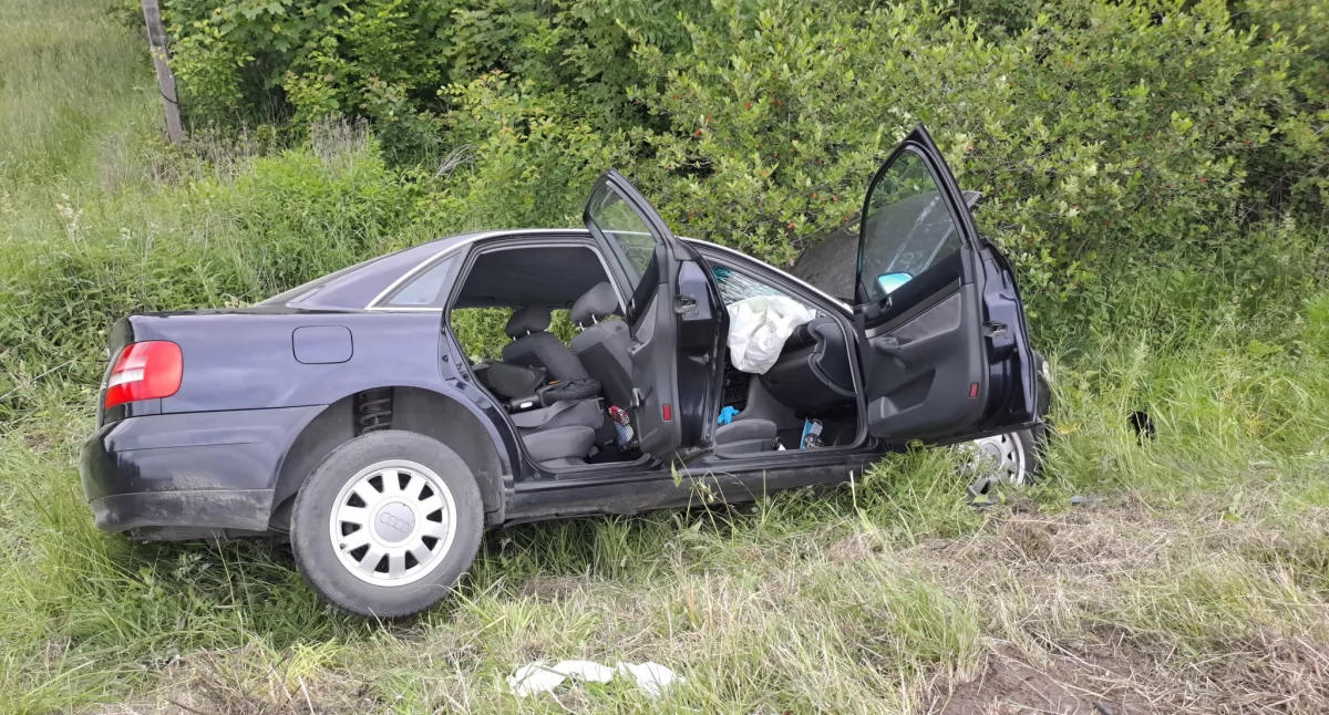 Pijany wiózł dziecko. Na łuku pojechał na 