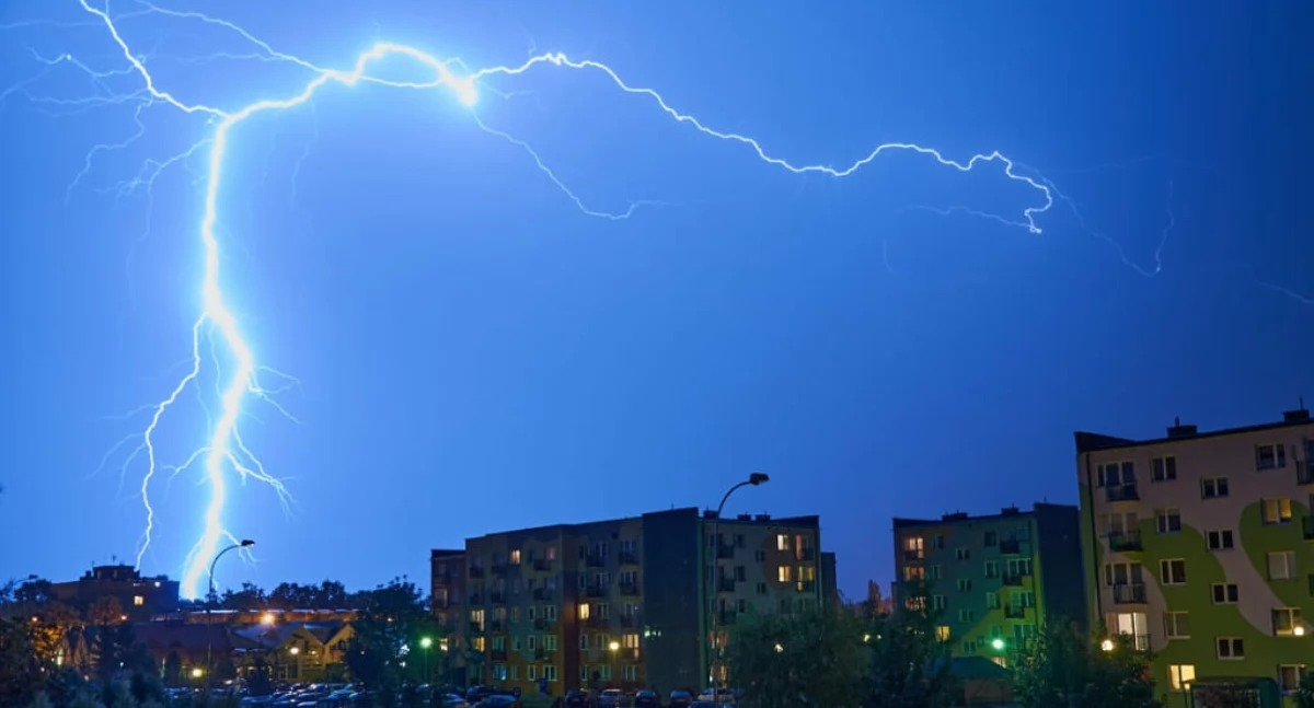 Powiat na pomarańczowo, czyli znów mocno popada i powieje