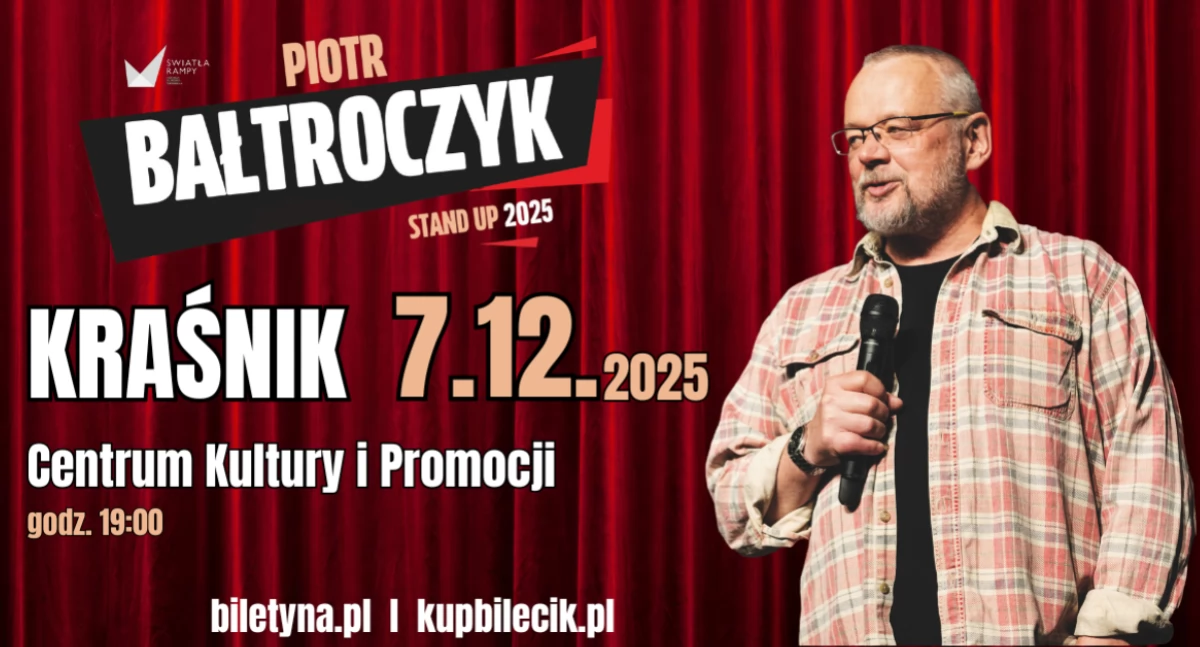 Piotr Bałtroczyk Stand-Up już 7 grudnia w Kraśniku!