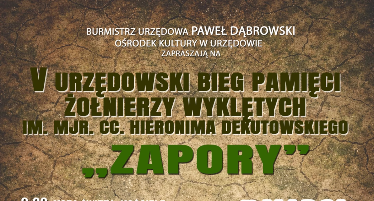 W Urzędowie pobiegną ku pamięci Wyklętych