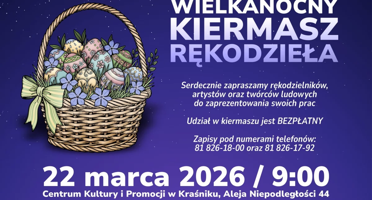 Wielkanocny Kiermasz Rękodzieła. Powiat zaprasza wystawców!