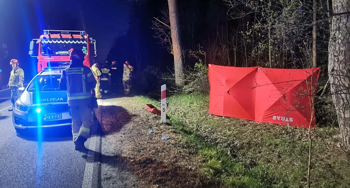Tragiczny finał wypadku na drodze krajowej