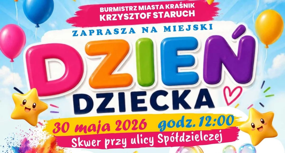 Moc atrakcji dla najmłodszych, czyli Miejski Dzień Dziecka w Kraśniku