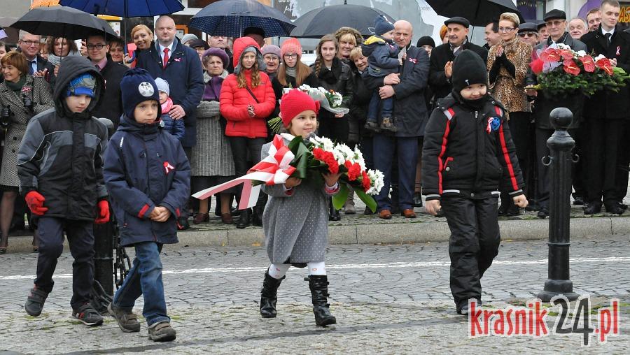 Kraśniczanie świętują rocznicę odzyskania przez Polskę niepodległości. FOTO